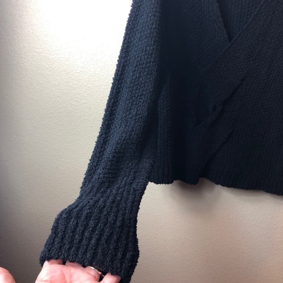 Free People || Black Knit Sweater - Picture 2 of 7